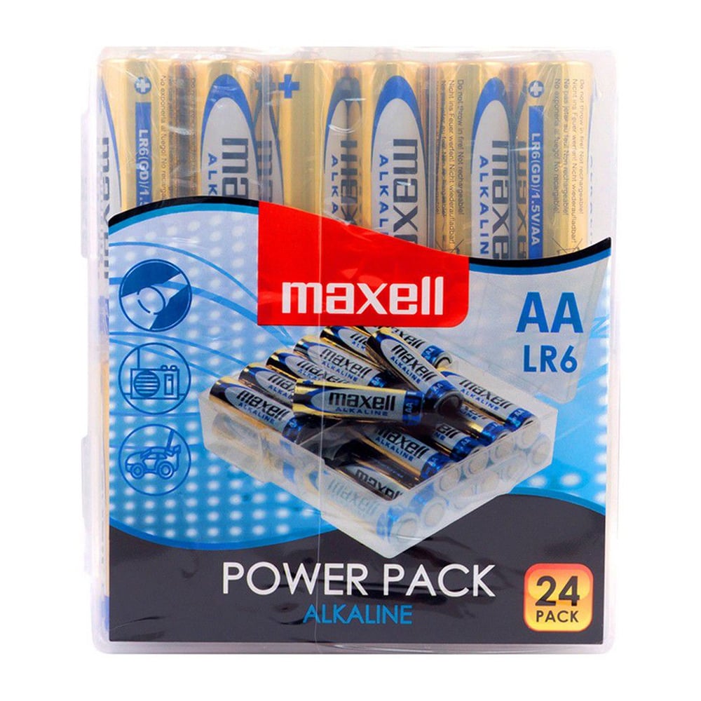 Maxell Alkalin Pil 1.5V AA 24'lü