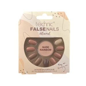 Technic Sahte Tırnaklar Badem Nude Rainbow