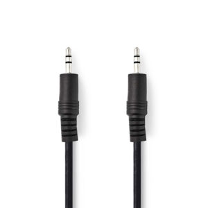 NEDIS CAGB22000BK20 Siyah 2m 1x 3.5mm Jack Erkek/1x 3.5mm Jack Erkek Ses Kablosu