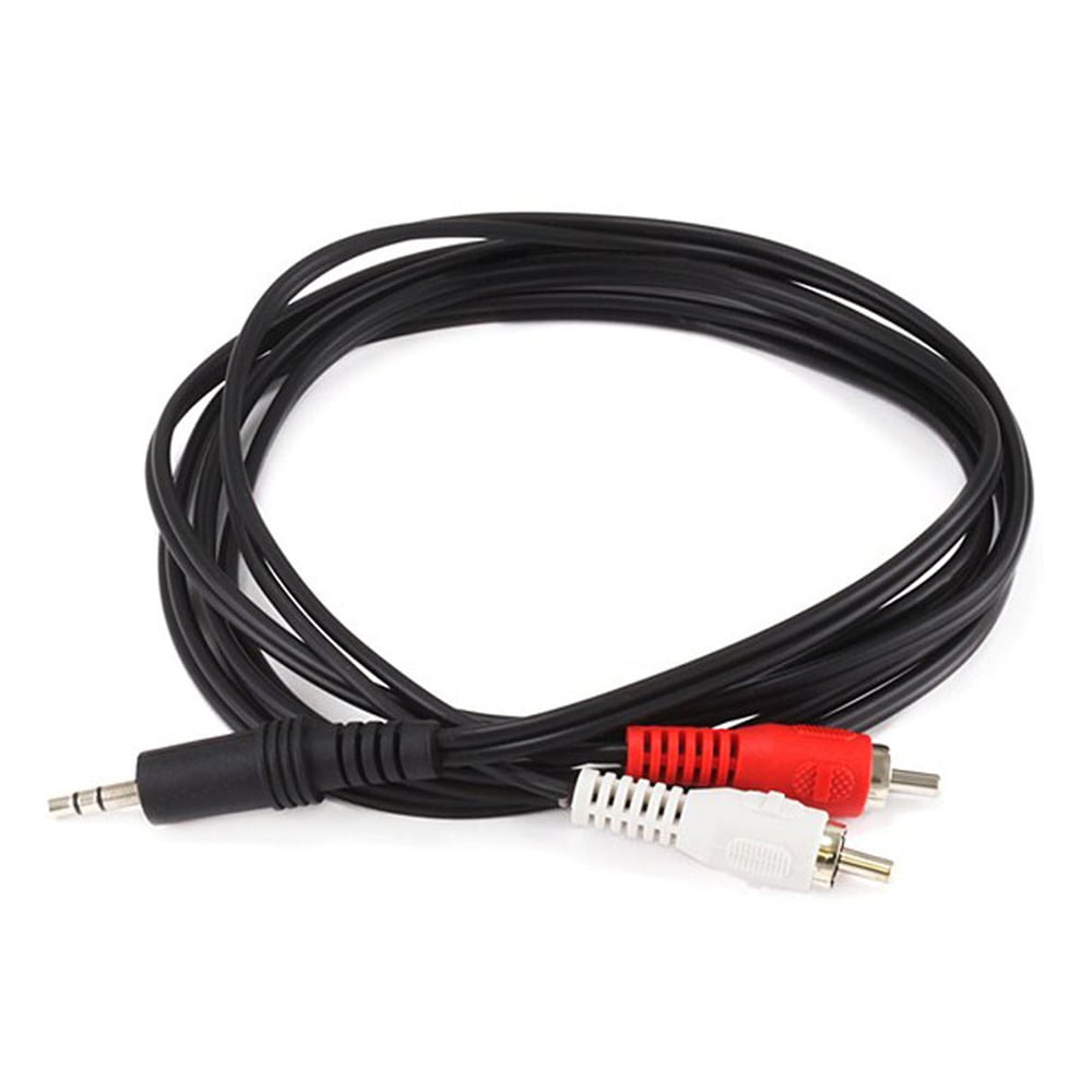 Ses Kablosu 1x 3.5mm Jack Erkek/2x RCA Erkek 1.5m K8057-1.5M Siyah