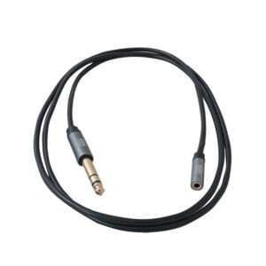 Audio Extension Cable 1x Jack 6.3mm male/1x Jack 3.5mm female 1.5m BRIDGE CABLE TAC012 black