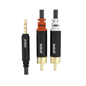 PROLINK HMM103-0150 1.5m Siyah Ses Kablosu 1x Jack 3.5mm Erkek/2x RCA Erkek
