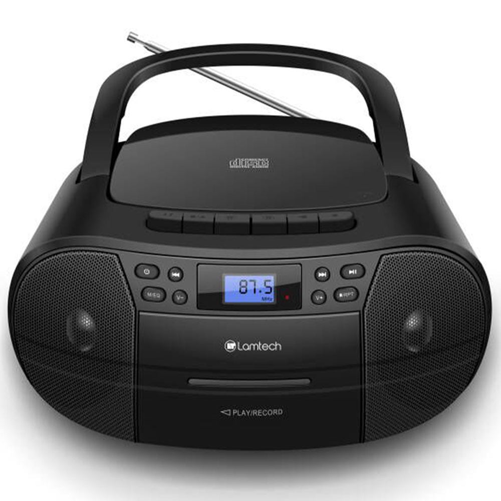 Taşınabilir Radyo CD Çalar LAMTECH Boombox LAM112525 Siyah