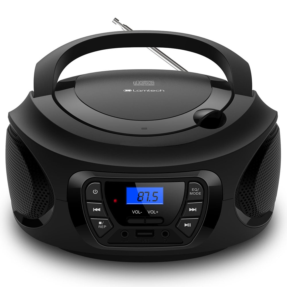 Taşınabilir Radyo CD Çalar LAMTECH LAM112518 Siyah
