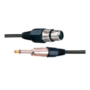 Audio kablo 1x Jack 6.35mm erkek/1x XLR dişi 6m AMS CBL112 siyah