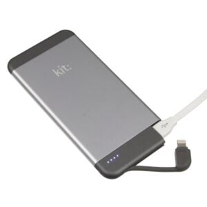 Power Bank 4100mAh KIT dahili Lightning kablo PWRIP6GR uzay grisi