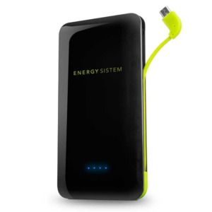 ENERGY SISTEM Siyah 5000mAh Dahili MicroUSB Kablolu Power Bank