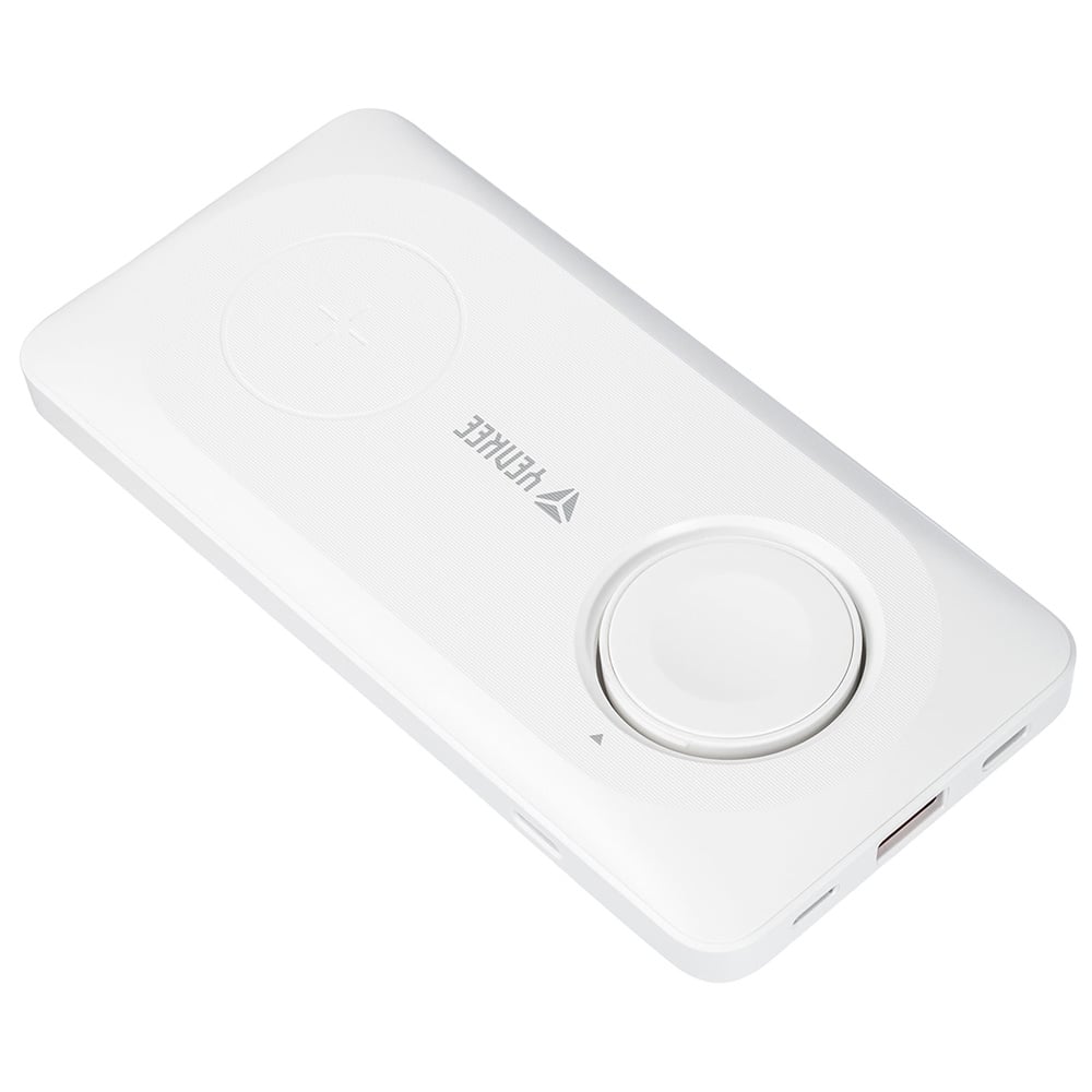 YENKEE FastCharger (PD) 10000mAh 3'ü 1 Arada Kablosuz Power Bank YPB 510 Beyaz