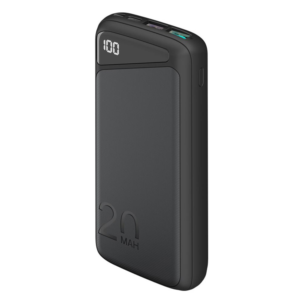 Power Bank 20000mAh GOOBAY Kompakt Hızlı Şarj Cihazı 53939 siyah
