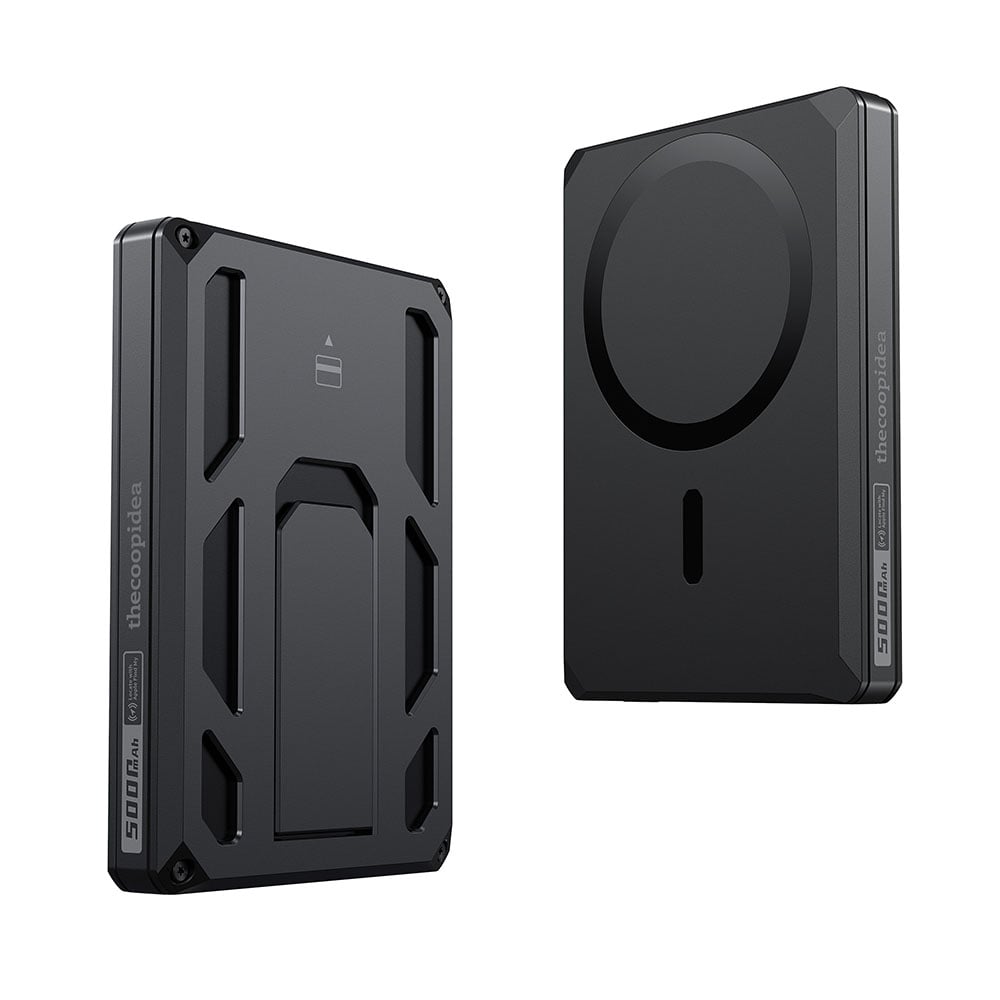 VEGER X5 6'sı 1 Arada Kablosuz/Kablolu 5000mAh Hızlı Şarj Cihazı Qi Siyah
