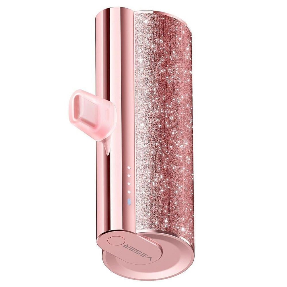 VEGER Lipstick-C W0573 5000mAh Power Bank roze altın