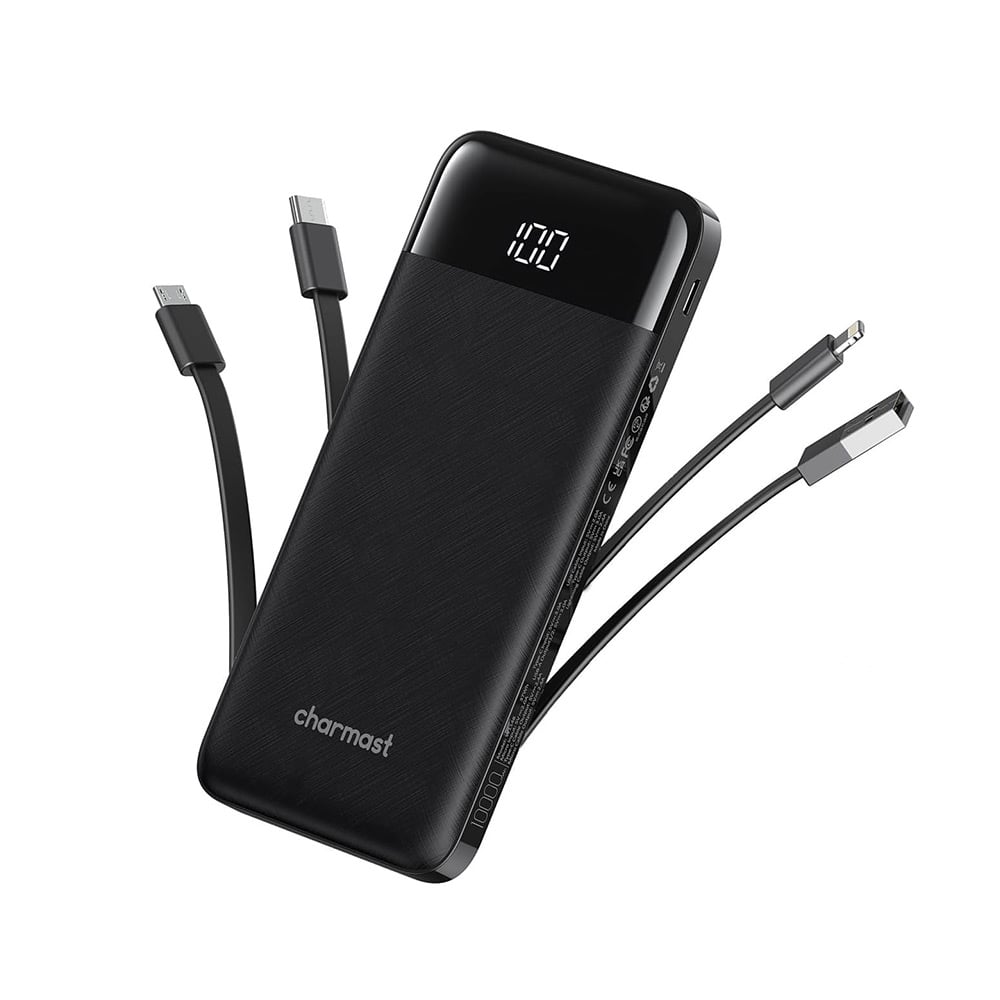 CHARMAST W1148 10000mAh Hızlı Şarj Power Bank Siyah