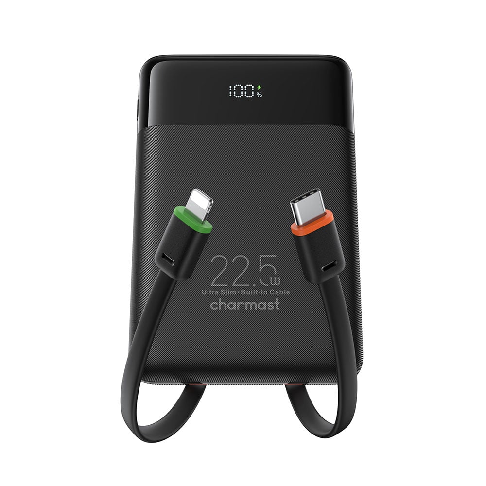 CHARMAST FastCharger W1202 10000mAh Power Bank siyah