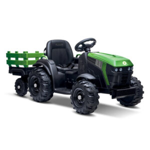 BUDDY TOYS Elektrikli Çocuk Oyuncak Traktör Römorklu BEC8211 Yeşil