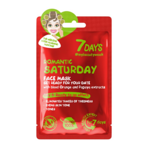 7Days Romantik Cumartesi Yüz Maskesi Kan Portakalı ve Papaya Ekstraktı ile