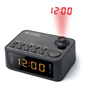 MUSE M-178 P siyah projektörlü alarm radyo saat