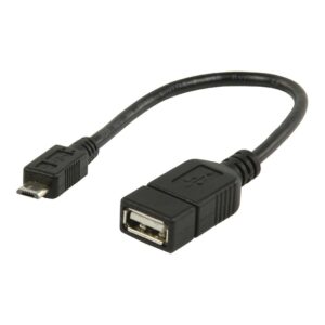 Adapter OTG microUSB B erkek/USB 2.0 A dişi VALUELINE VLMB60515B02