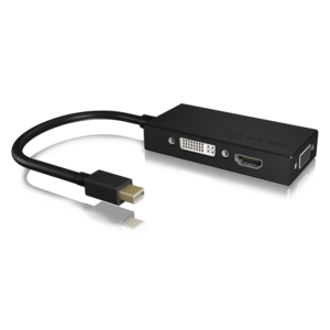 Adapter Mini DisplayPort Erkek/HDMI/DVI-D/VGA Dişi ICY BOX IB-AC1032