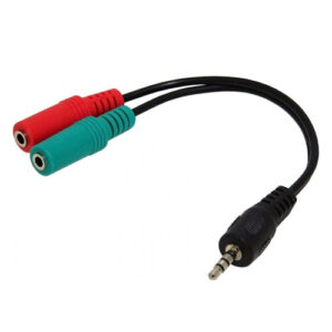 Ses Kablosu 3.5mm Erkek / 2 x 3.5mm Stereo Jack Dişi 0.20M CABLEXPERT CCA-417