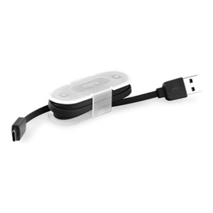 PURO CMICRORFLATBLK 1M USB A 2.0 Erkek/microUSB B Erkek Kablo