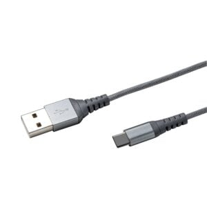 Celly USB Tip-C Erkek/USB Erkek 1M Naylon Kablosu Gümüş