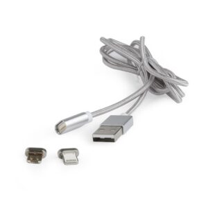 Cablexpert CC-USB2-AMLM3-1M USB-A Erkek/microUSB Erkek/Lightning Erkek 1M Kablo