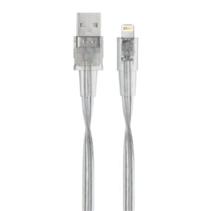 RIVACASE VA6001 TR12 Şeffaf 1.2m USB-A Erkek/Lightning Erkek Kablosu 2.0