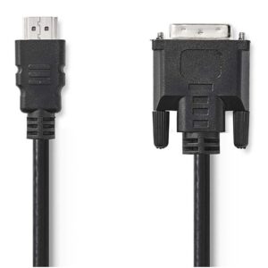 NEDIS CCGB34800BK20 2m HDMI-A Erkek/DVI-D Erkek Kablo Siyah