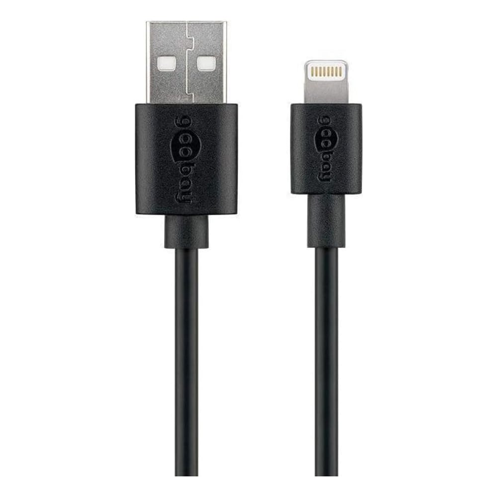 GOOBAY 63523 Siyah 1m USB-A Erkek/Lightning Erkek Kablo 2.0