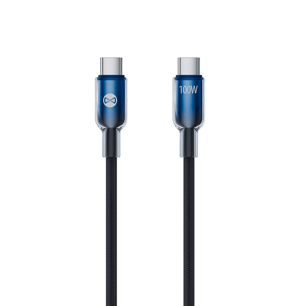 FOREVER Ombre Siyah 1m 100W USB-C Erkek/USB-C Erkek Kablo