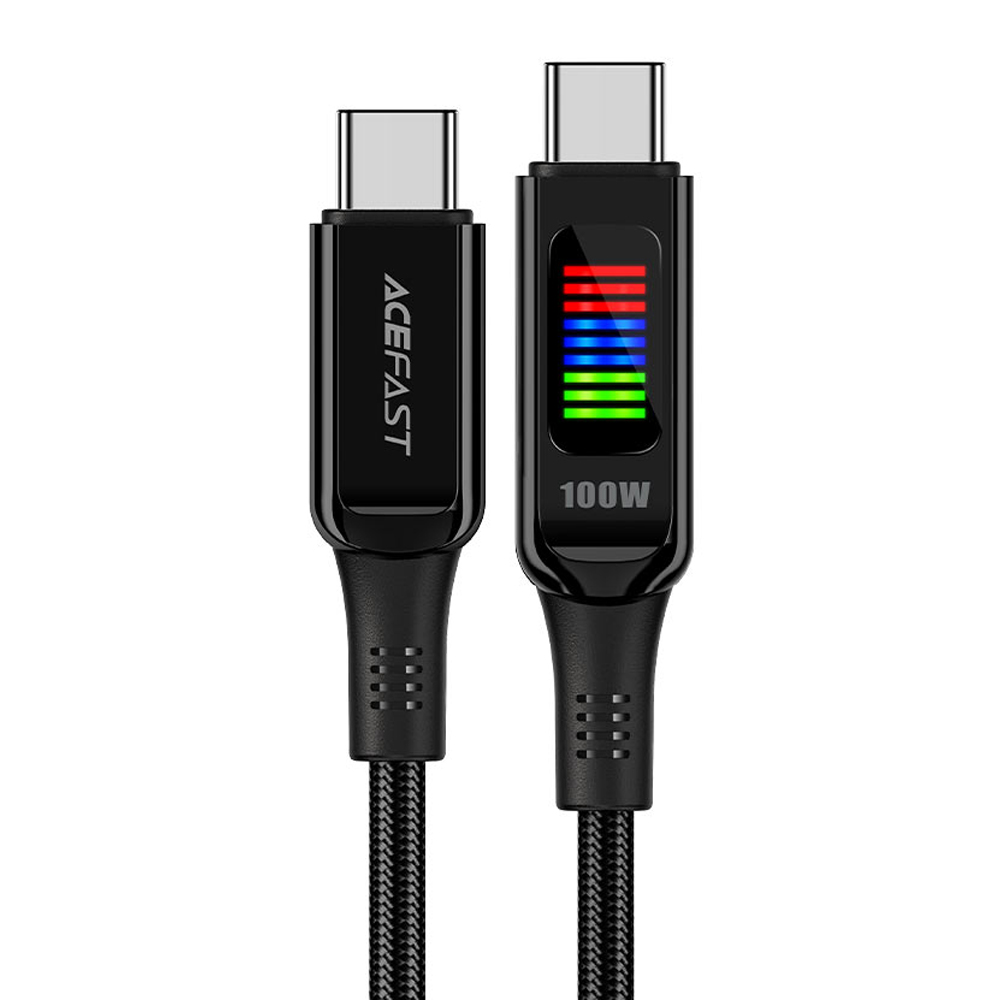ACEFAST C7-03 siyah 1.2m USB-C erkek/USB-C erkek kablo