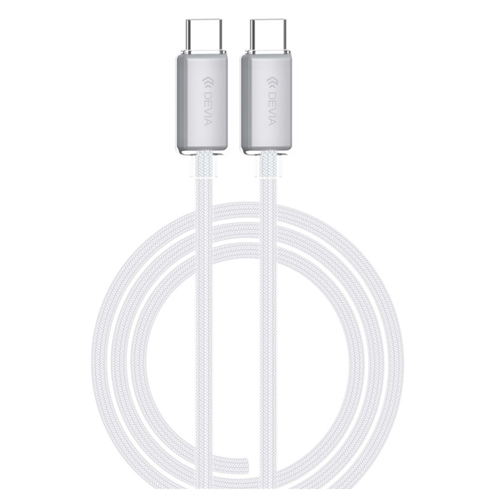 DEVIA EC688 Beyaz USB-C Erkek/USB-C Erkek 2.0 1.5m Kablo