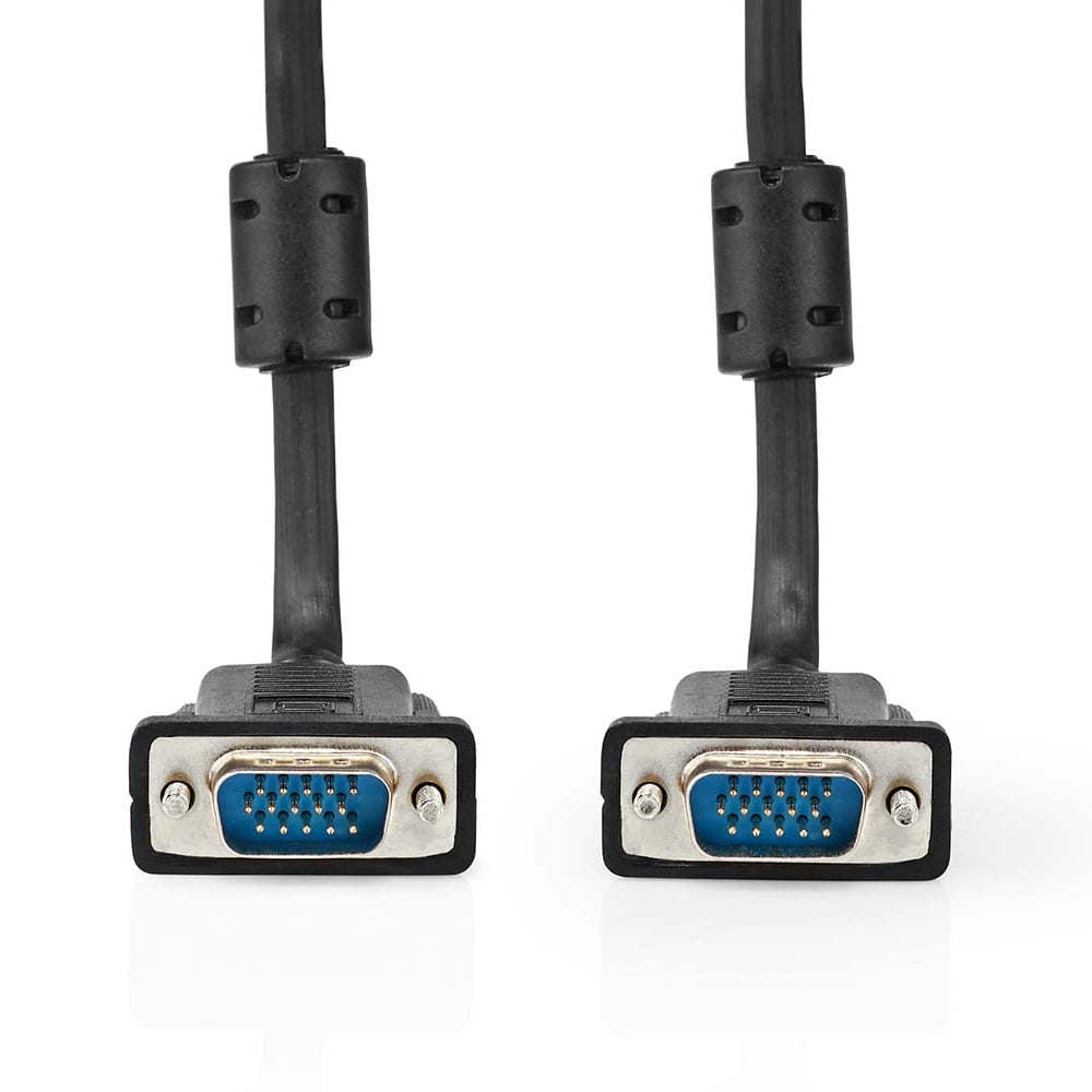 NEDIS CCGL59000BK100 10m VGA Erkek/VGA Erkek Kablo Siyah