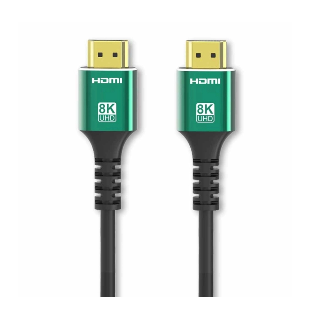 JASPER 39493 1.5m Ethernetli HDMI-A Erkek/HDMI-A Erkek Kablo 8K Siyah/Yeşil