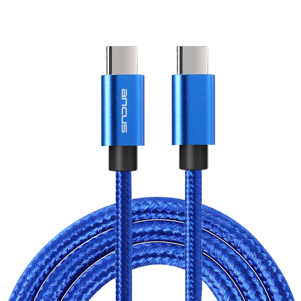ANCUS Flow Plus E55 mavi USB-C Erkek/USB-C Erkek 1m Kablo