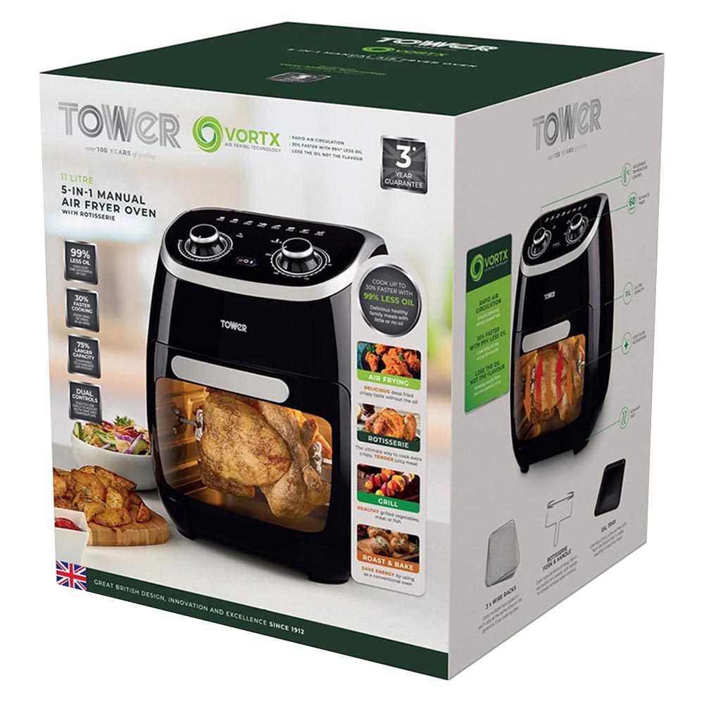 Air Fryer TOWER Vortx 5-in-1 T17038 black