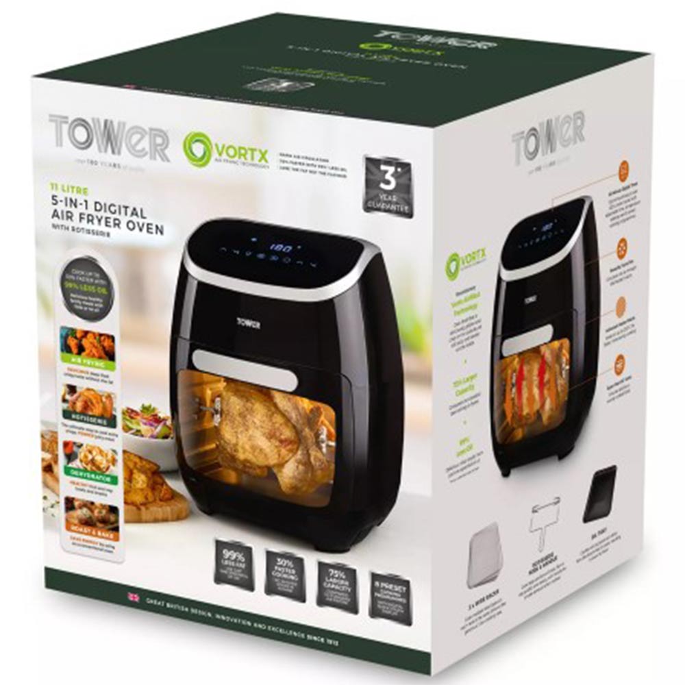Air Fryer TOWER Vortx Xpress Pro 5-in-1 T17039 black