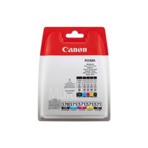Canon PGI-570/CLI-571 Mürekkep Seti 5'li Siyah & Renkli