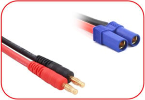 Şarj Kablosu 4mm Kurşun Fiş - EC5 150mm