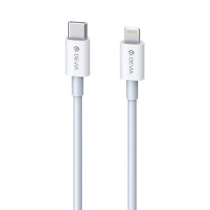 DEVIA EC146 120EC1460001 Beyaz 1m USB-C Erkek/Lightning Erkek 2.0 Kablo