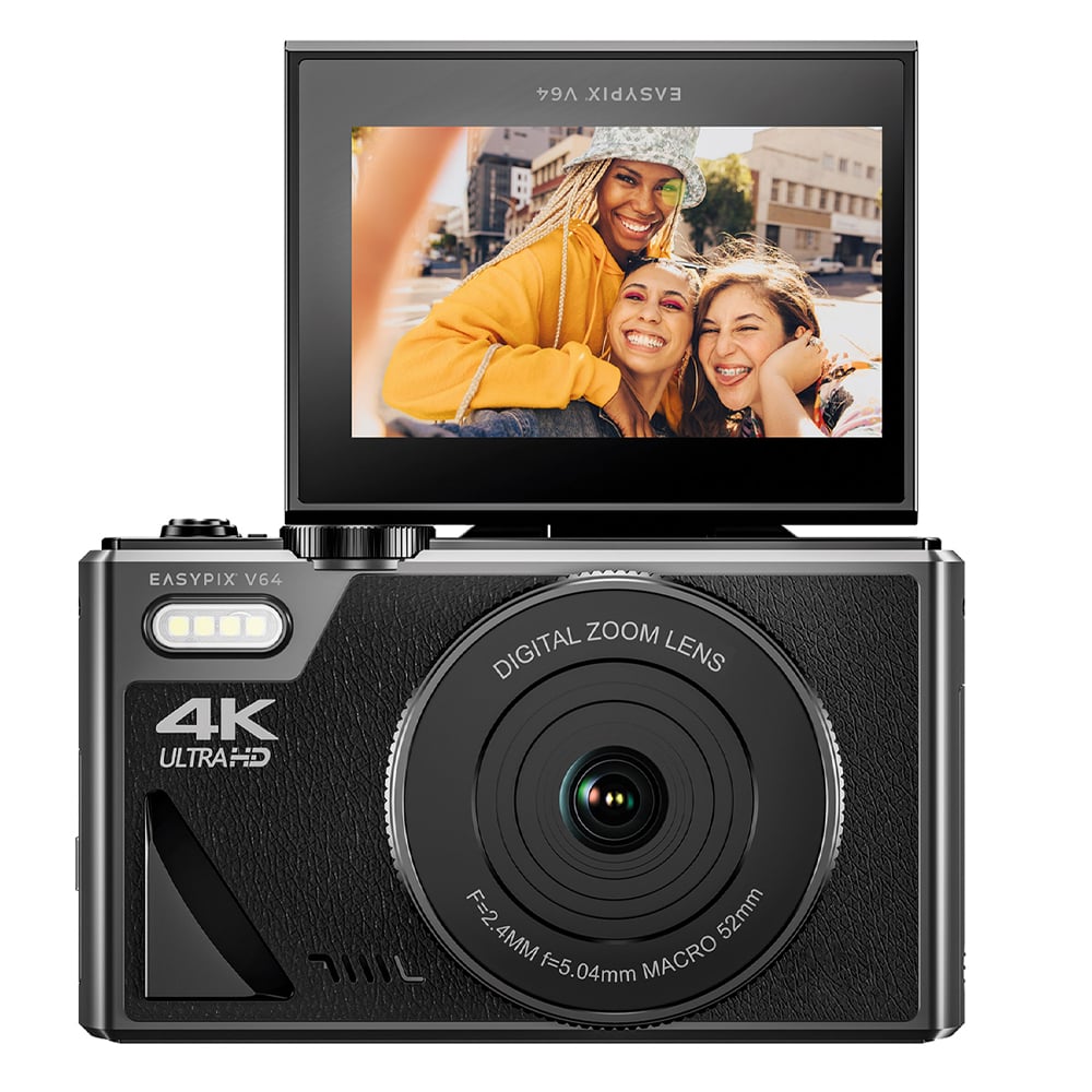Dijital Kamera EASYPIX V64 Flip Siyah