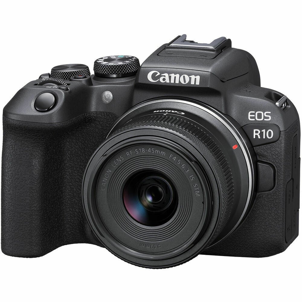 CANON Aynasız Dijital Kamera EOS R10 + RF-S 18-45mm F4.5-6.3 IS STM 5331C047AA siyah
