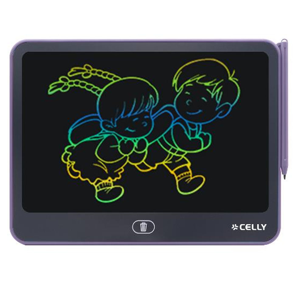 CELLY KIDSBOARDPK 11'' Çocuklar için E-Yazı Tahtası Mor