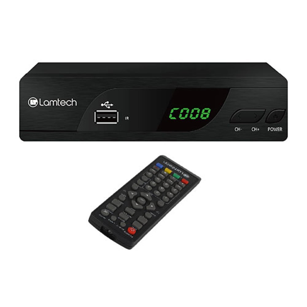 LAMTECH DVB-T/T2 Dijital Karasal Alıcı LAM020915 siyah