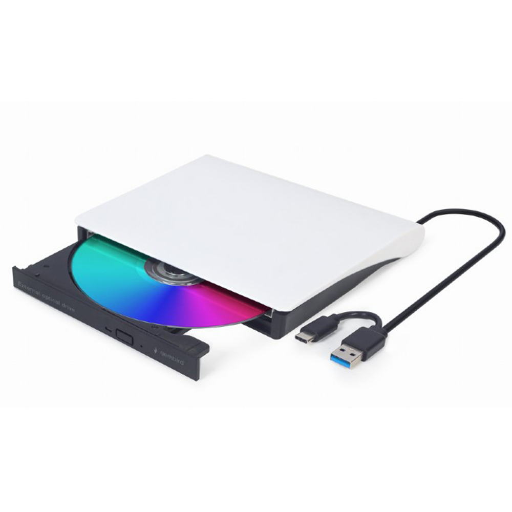 Harici USB CD/DVD Yazıcı GEMBIRD DVD-USB-031-BW Beyaz
