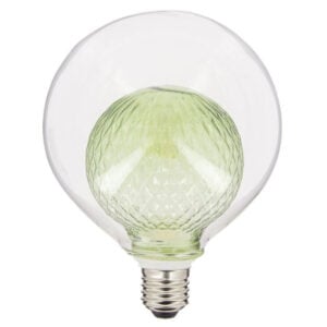 Deco LED Ampul Globe G125 240V 3W E27 Çift Cam XANLITE Yeşil