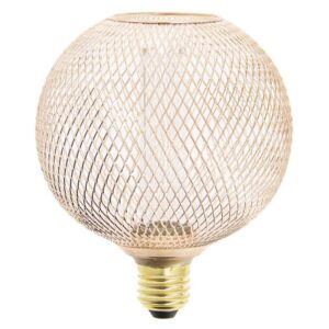 Deco LED Lamba Küre G125 240V 4W E27 Kafes Top XANLITE Hologram Bakır