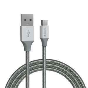 Devia EC203-S 120EC2030002 Gümüş 1m USB-A Erkek/MicroUSB Erkek 2.0 Kablo