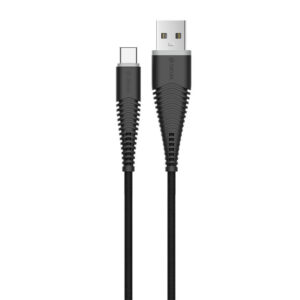 Devia Fish 1 USB-A Erkek/USB-C Erkek 2.0 Kablo 1.5m Siyah