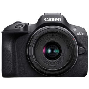 Dijital Kamera CANON Aynasız EOS R100 + RF-S 18-45mm F4.5-6.3 IS STM 6052C034AA Siyah